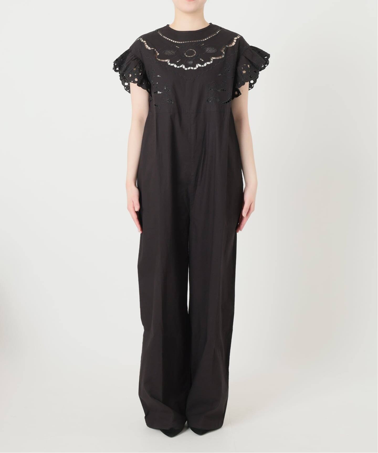 IENA LA BOUCLE カットワークオールインワン（つなぎ／オールインワン