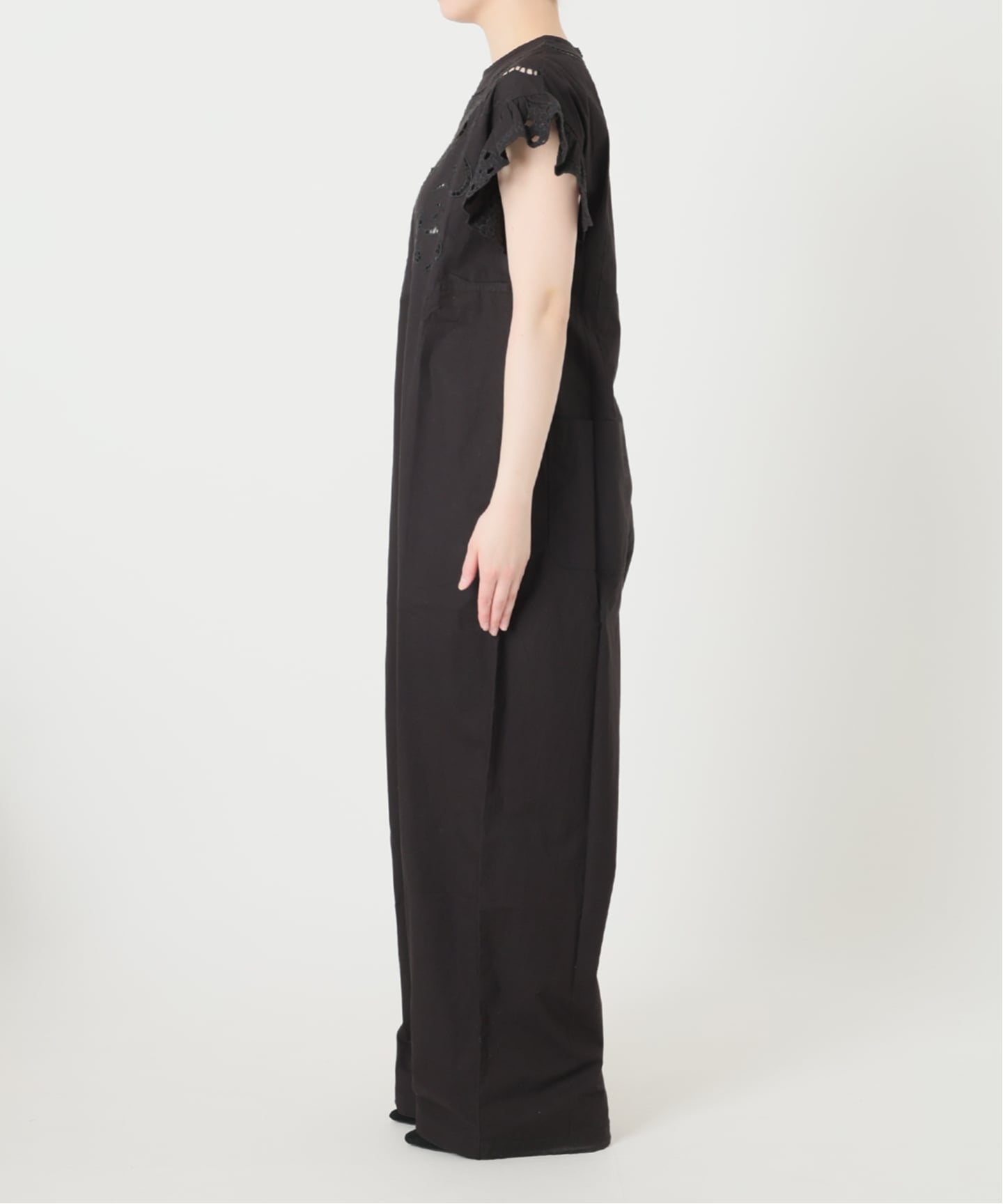 IENA LA BOUCLE カットワークオールインワン（つなぎ／オールインワン