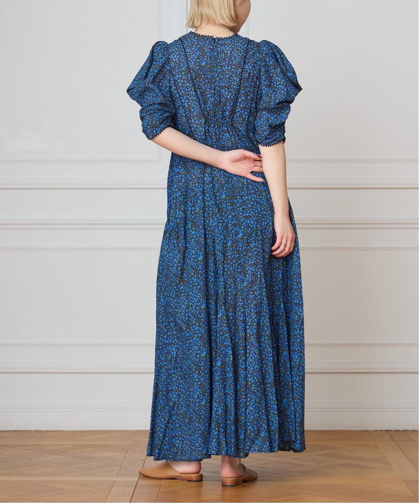 IENA LA BOUCLE カラーツィードVネックワンピース IENA LA BOUCLE Flower プリントワンピース（ワンピース）｜IENA