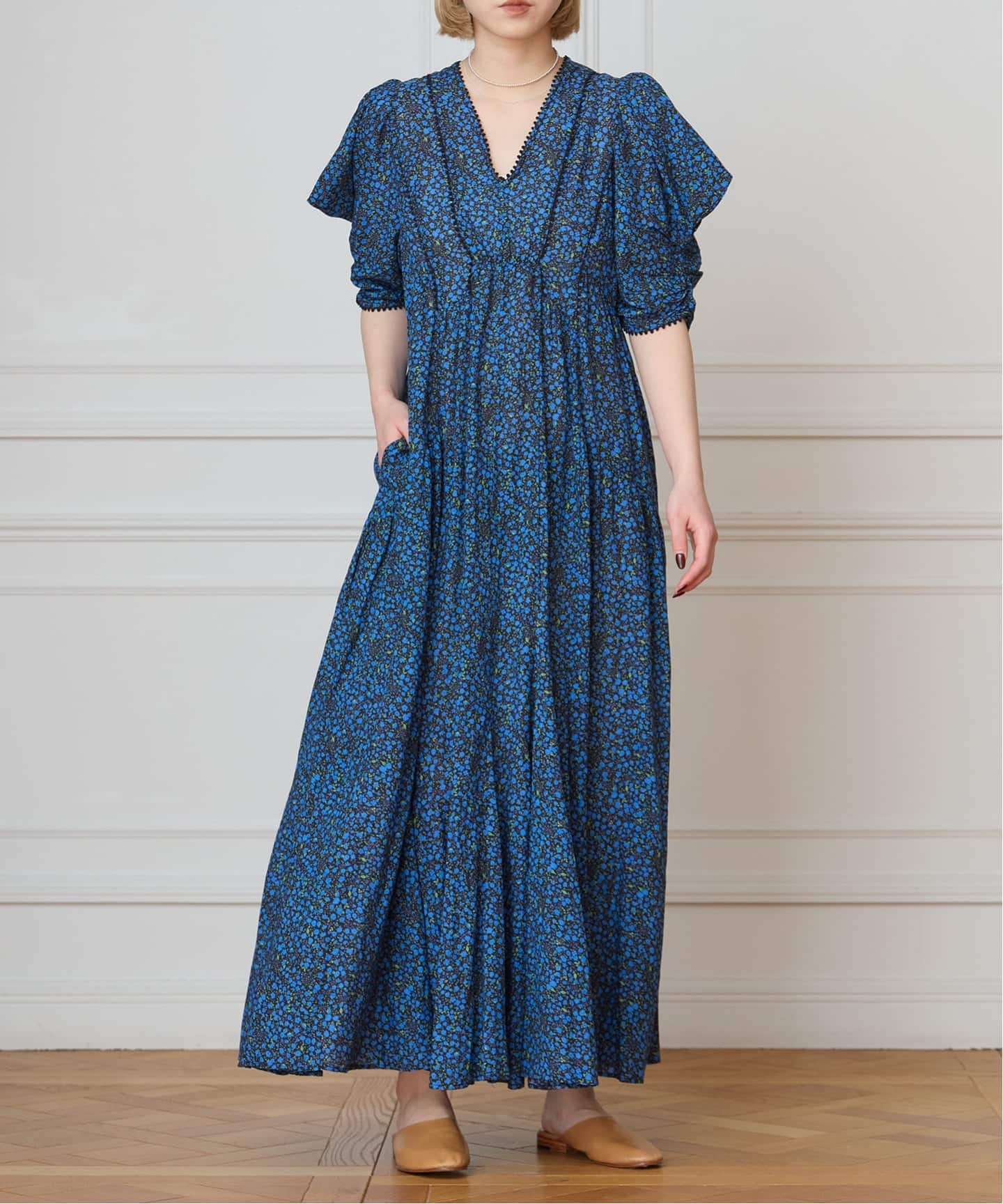 IENA LA BOUCLE Flower プリントワンピース（ワンピース）｜IENA