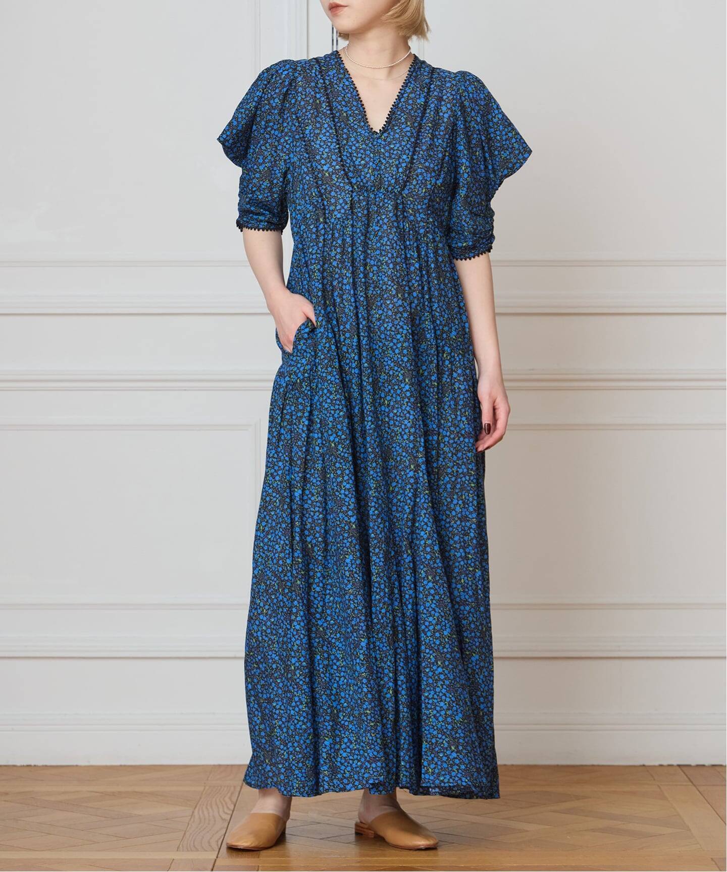 IENA LA BOUCLE Flower プリントワンピース（ワンピース）｜IENA 