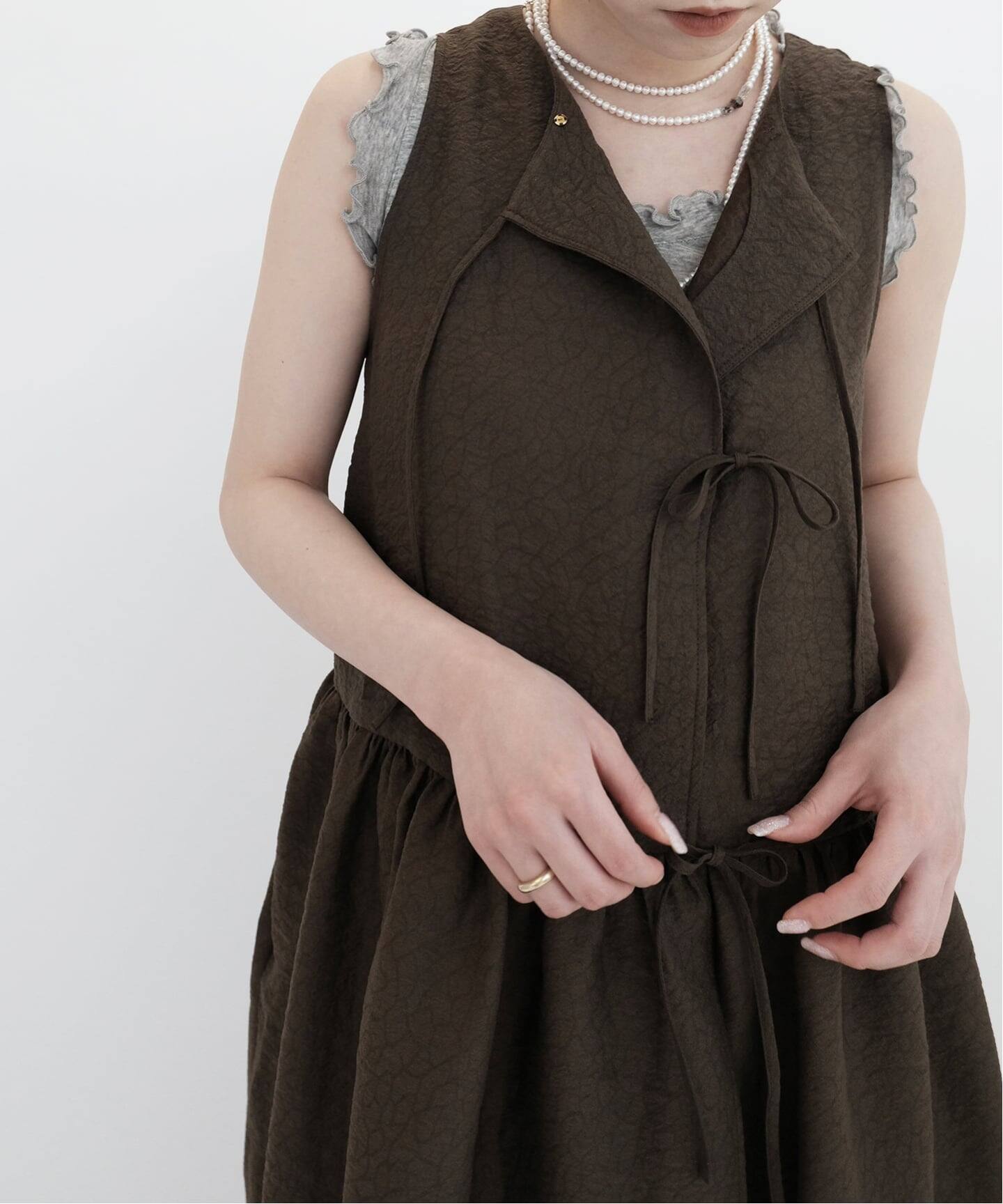 ELEPH エレフ ANOUK BOW DRESS EL.09.01.04.01（ワンピース）｜IENA