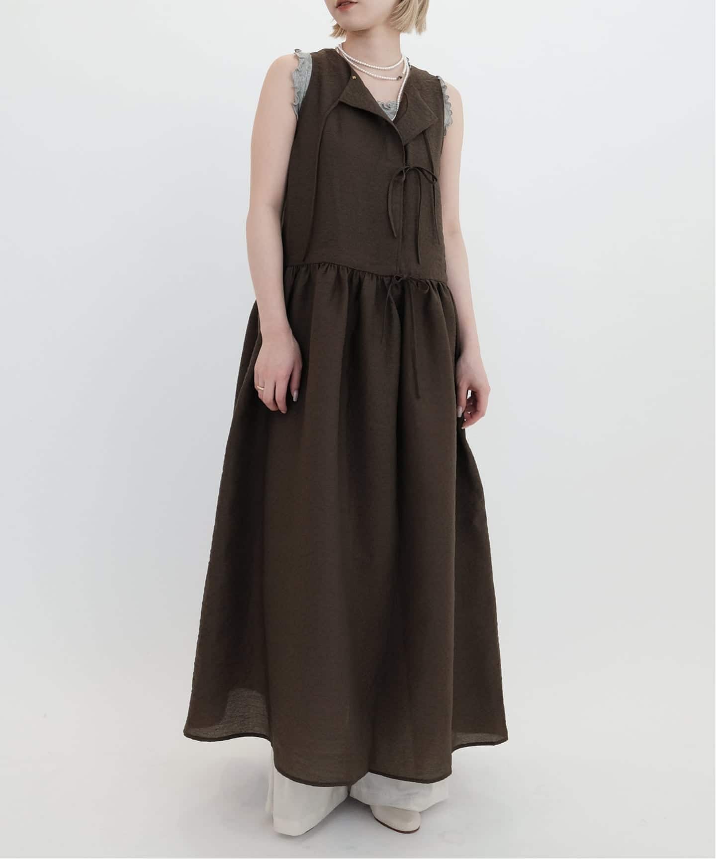 ELEPH エレフ ANOUK BOW DRESS EL.09.01.04.01（ワンピース）｜IENA