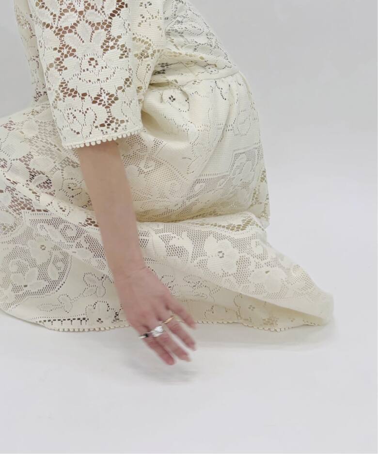 SEA NEW YORK/シー ニューヨーク ARIANNA LACE SSLV MIDI DRESS RS26 