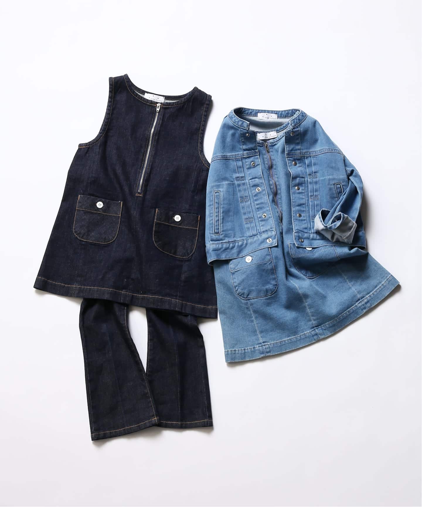 DAILY DENIM COLLECTION】BASICデニムワンピース kids（キッズウェア