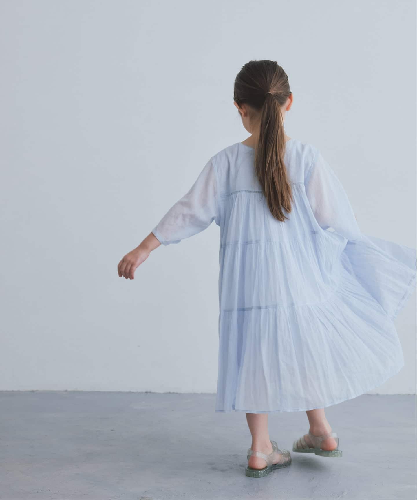 ne Quittez pas/ヌキテパ】別注Tiered Dress (KIDSサイズ)（キッズ