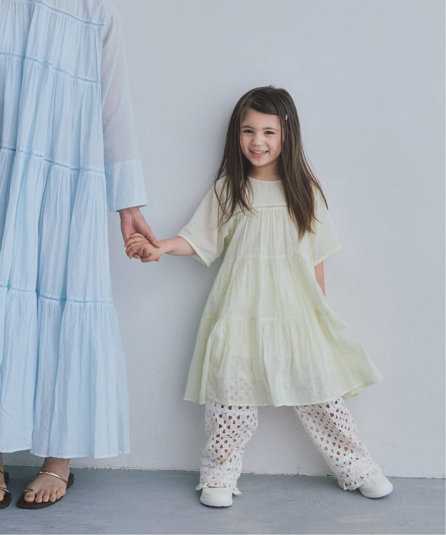 ne Quittez pas/ヌキテパ】別注Tiered Dress (KIDSサイズ)（キッズ