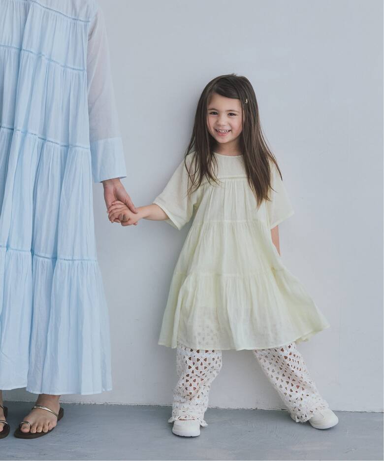 ne Quittez pas/ヌキテパ】別注Tiered Dress (KIDSサイズ)（キッズ 
