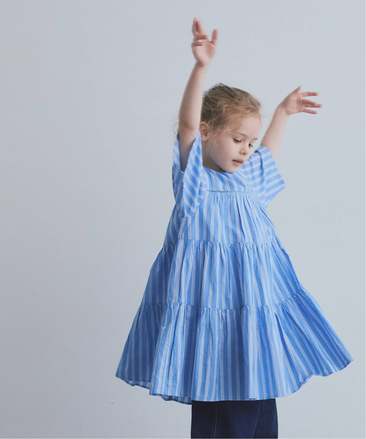ne Quittez pas/ヌキテパ】別注Tiered Dress (KIDSサイズ)（キッズ 