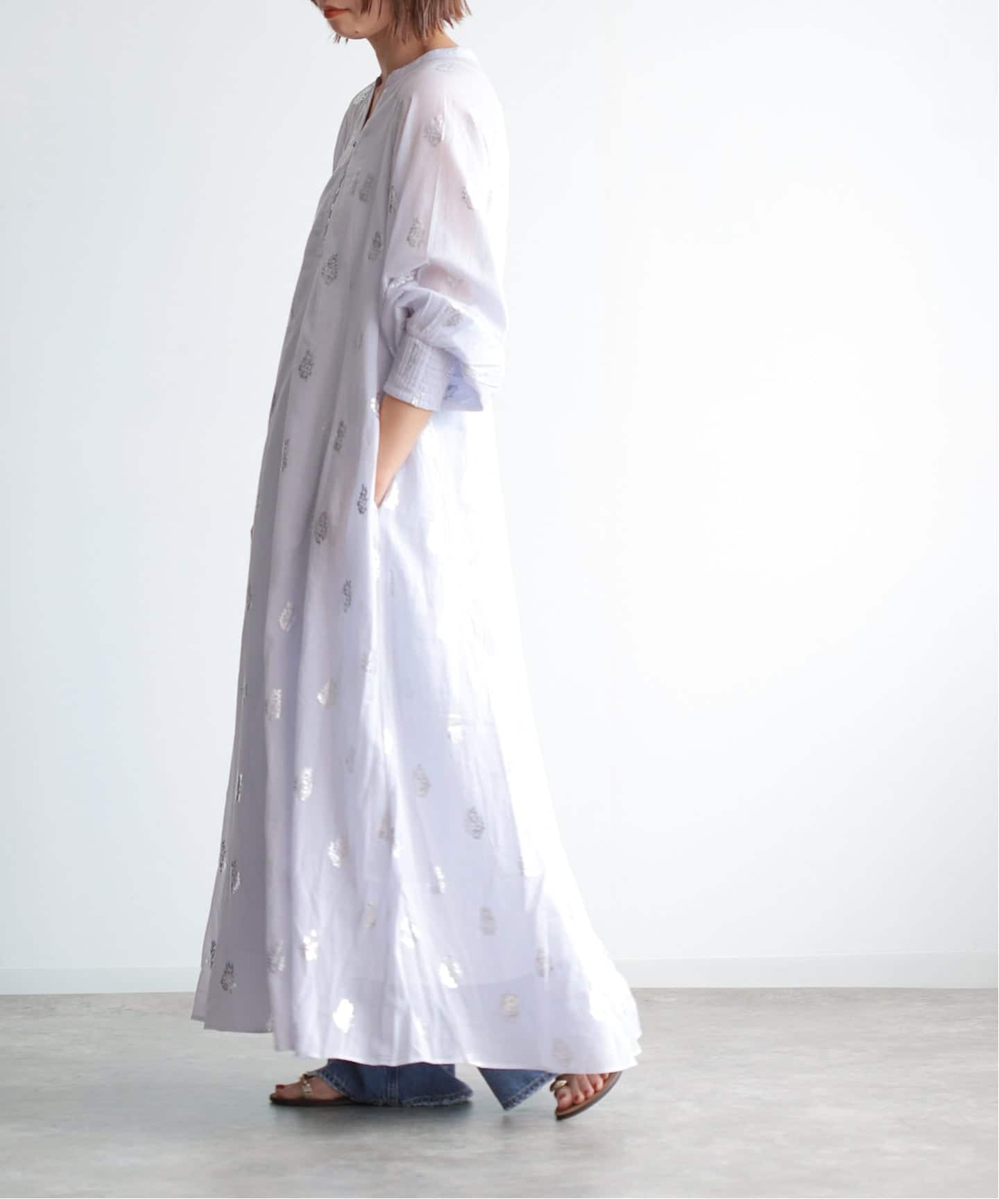 ne Quittez pas/ヌキテパ】Flower Sleeve Dress（大人サイズ