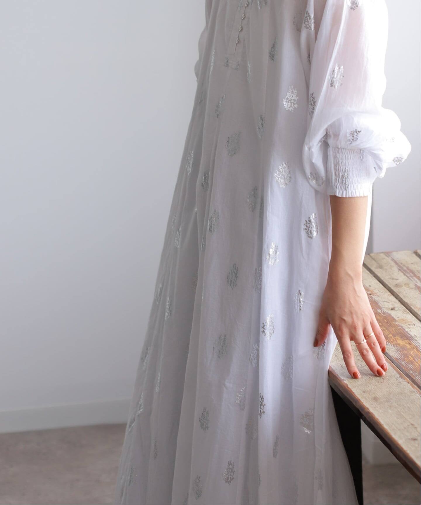 ne Quittez pas/ヌキテパ】 Flower Print Sleeve Dress（大人サイズ