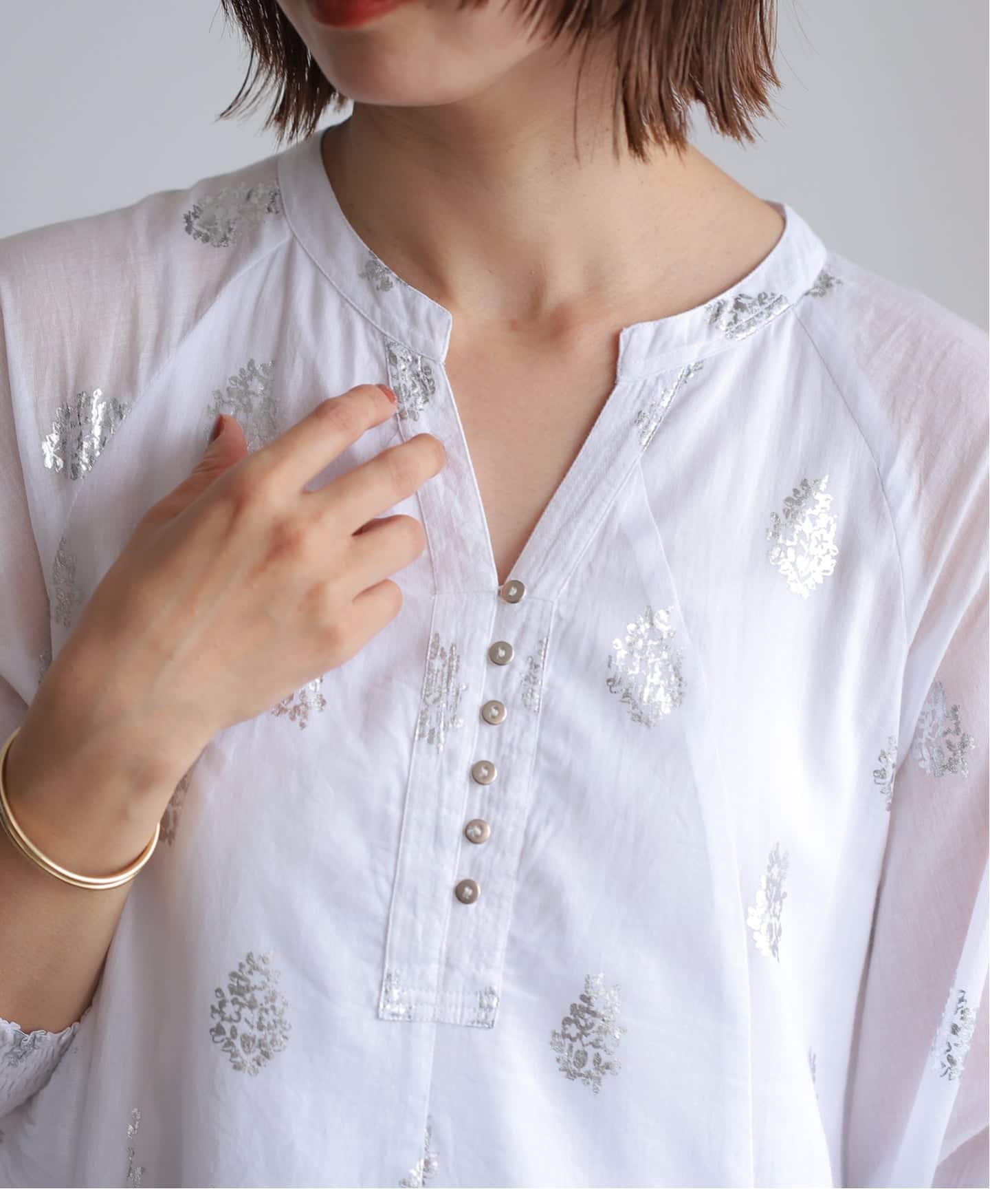 ne Quittez pas/ヌキテパ】 Flower Print Sleeve Dress（大人サイズ