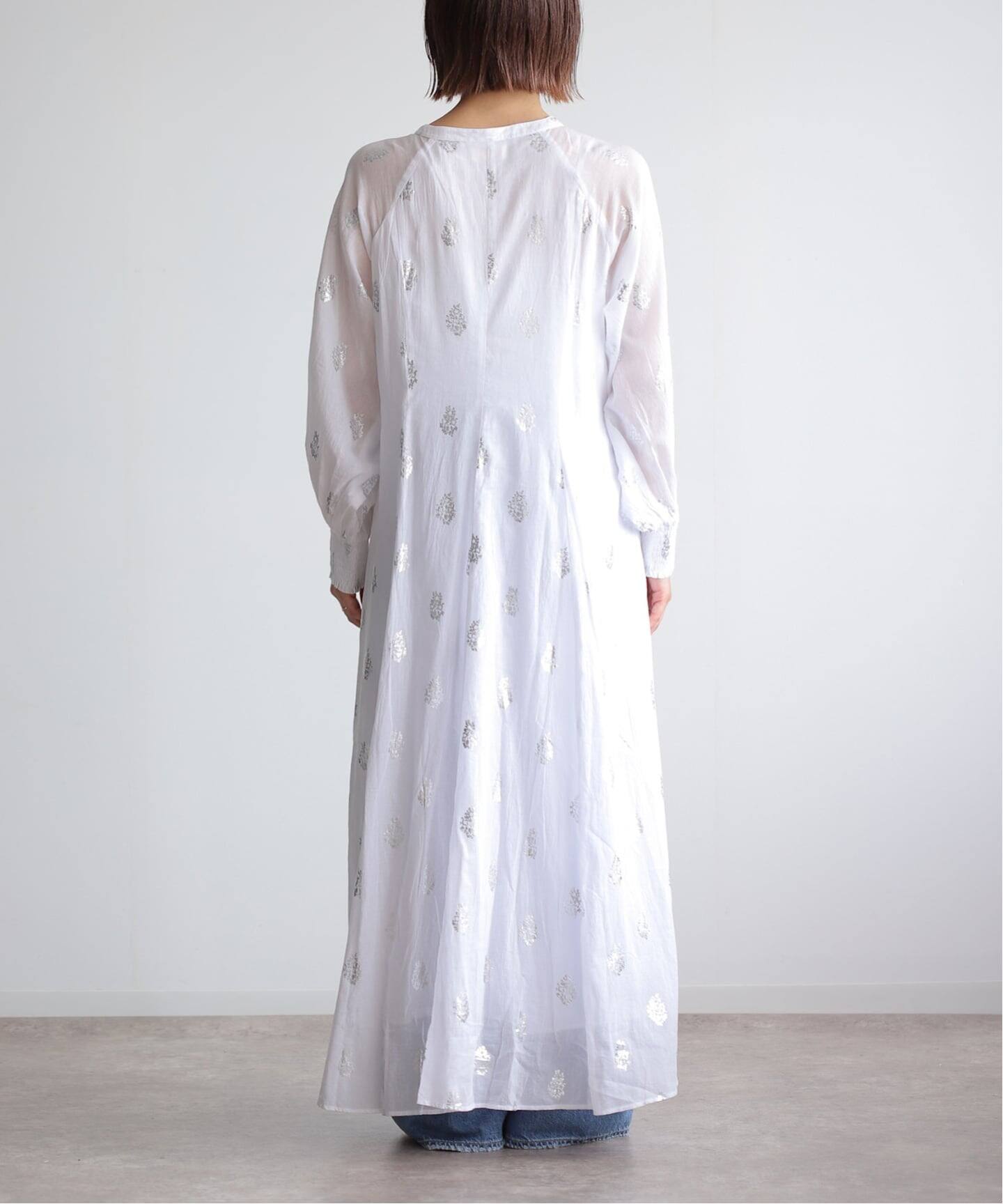 ne Quittez pas/ヌキテパ】 Flower Print Sleeve Dress（大人サイズ