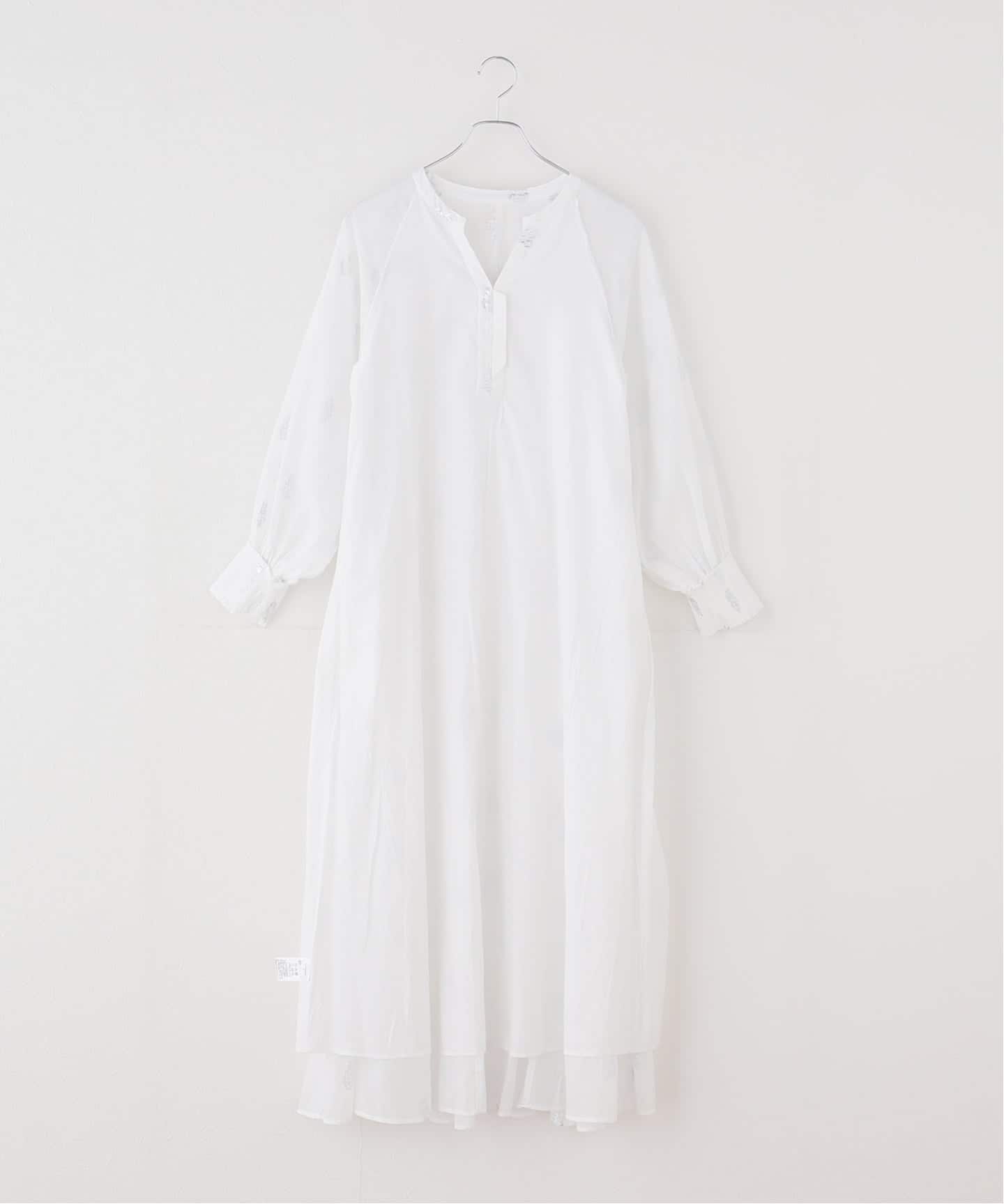 ne Quittez pas/ヌキテパ】 Flower Print Sleeve Dress（大人サイズ
