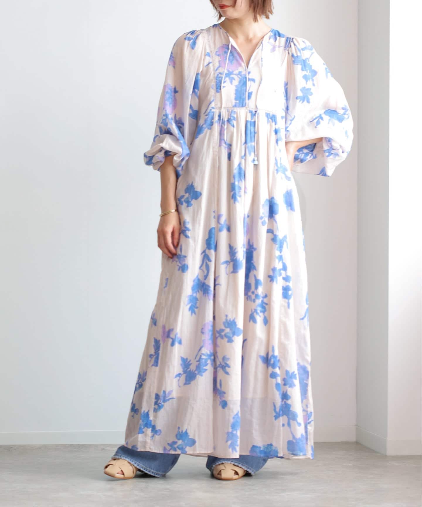 ne Quittez pas/ヌキテパ】Rose Smocking Dress（大人サイズ