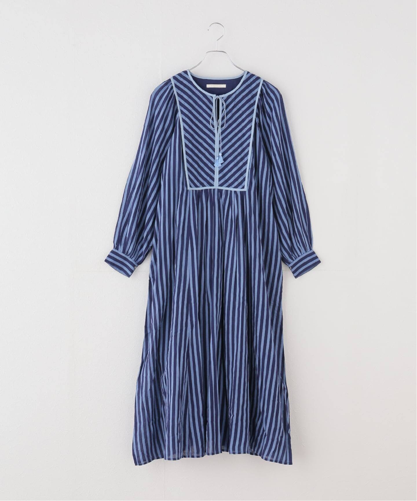 ne Quittez pas/ヌキテパ】Stripe Gather Dress（大人サイズ