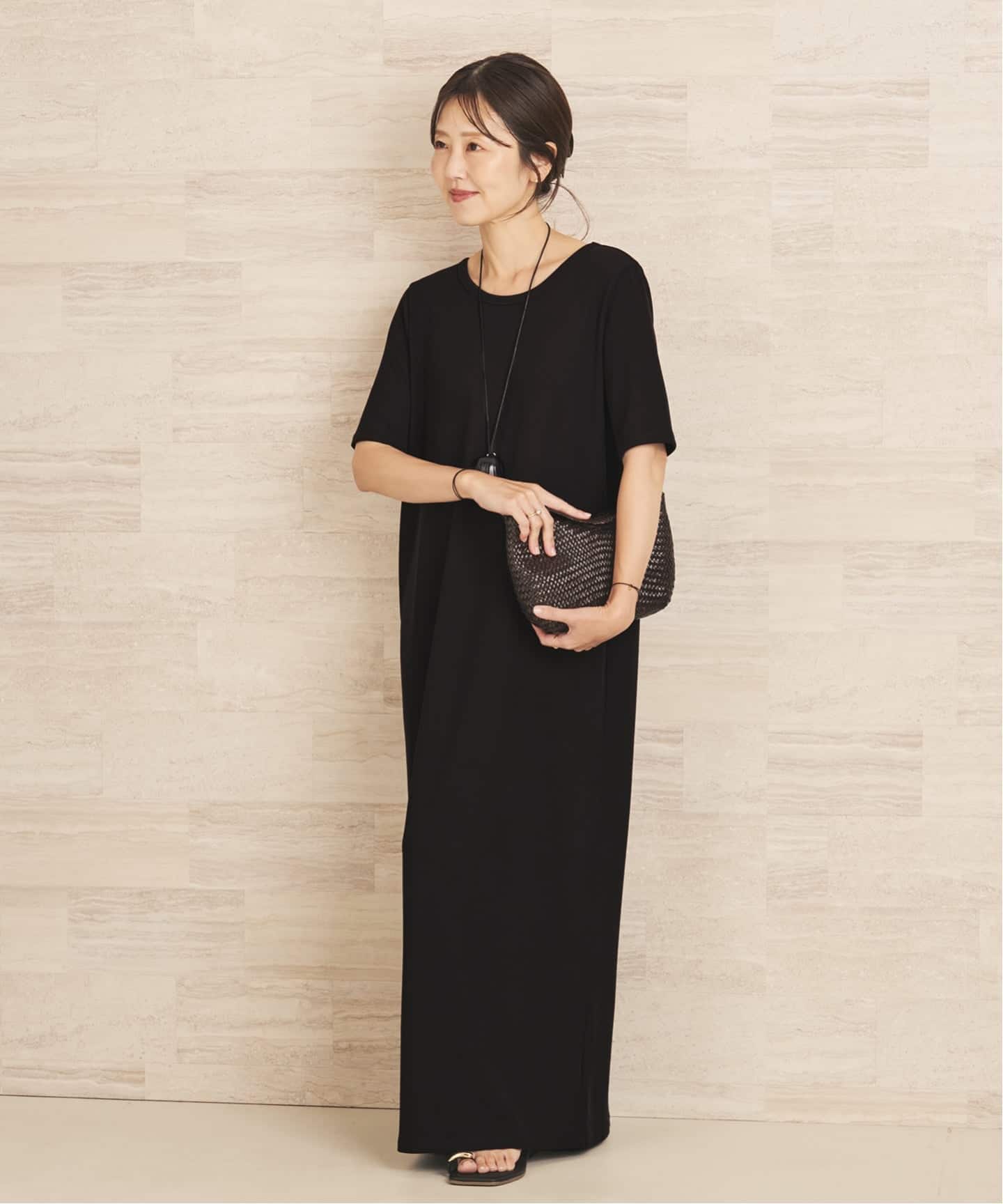 Plage リブハーフスリーブワンピース　美品 追加予約》Rib ハーフスリーブ ワンピース（ワンピース）｜Plage