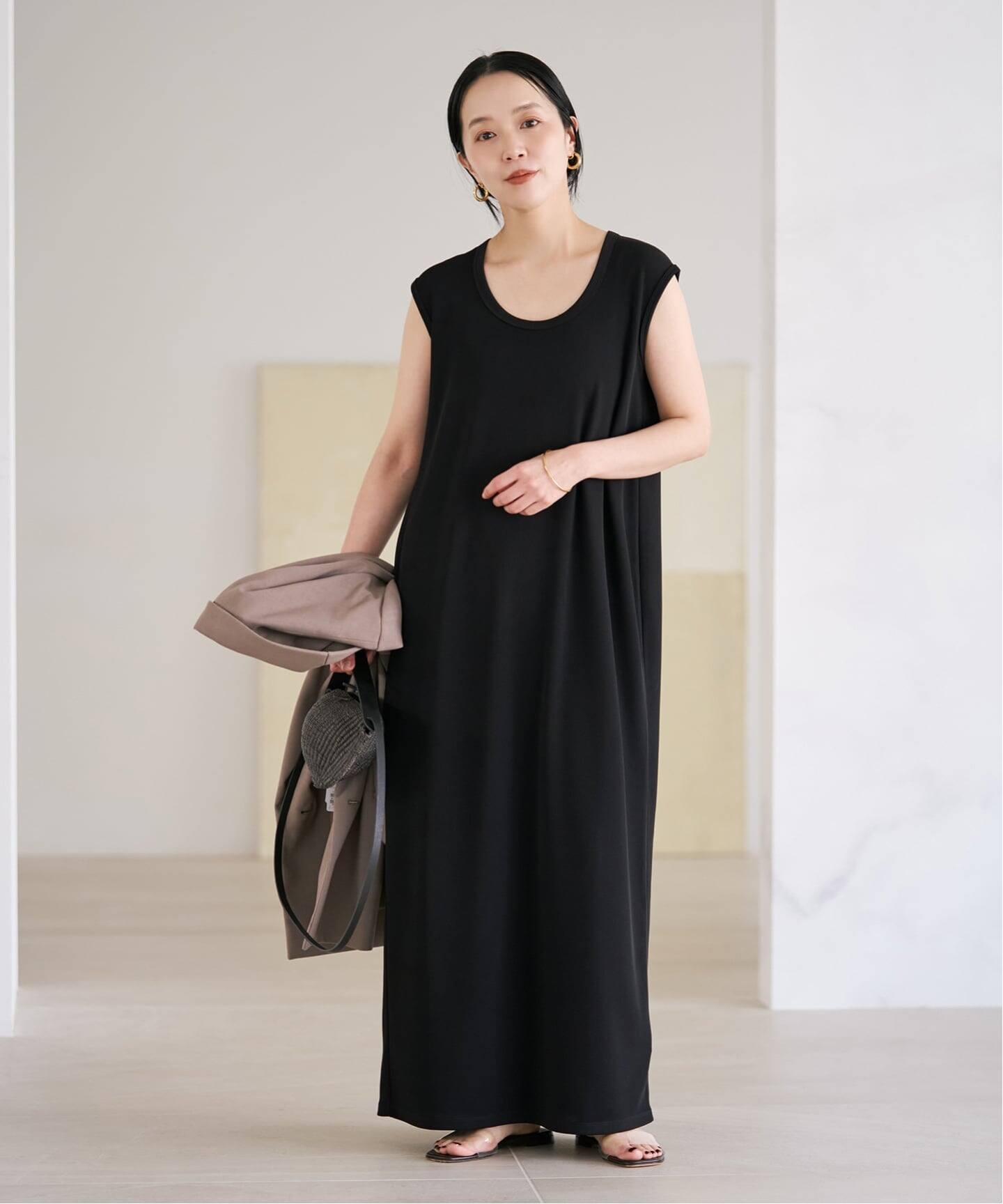 新品　Plage　Fibril ワンピース　ブラック　38 Rib フレンチ ワンピース（ワンピース）｜Plage（プラージュ）の通販