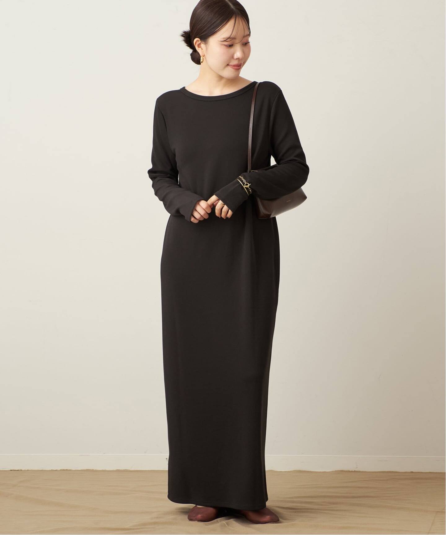 追加予約》Rib ロングスリーブ ワンピース 3（ワンピース）｜Plage