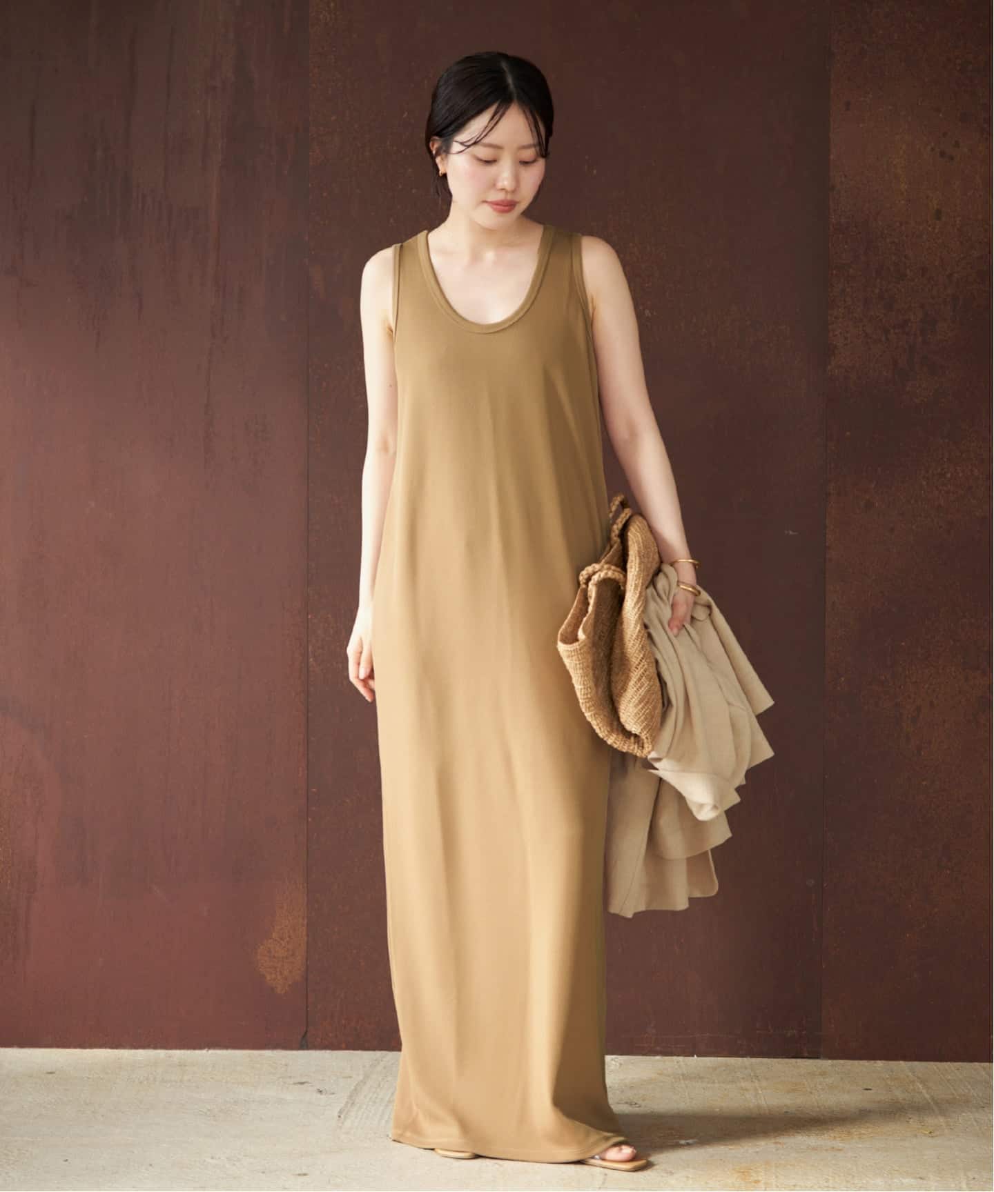 新品☆plage☆リブタンクワンピース☆ナチュラル☆38 追加》リブタンクワンピース 6（ワンピース）｜Plage（プラージュ）の