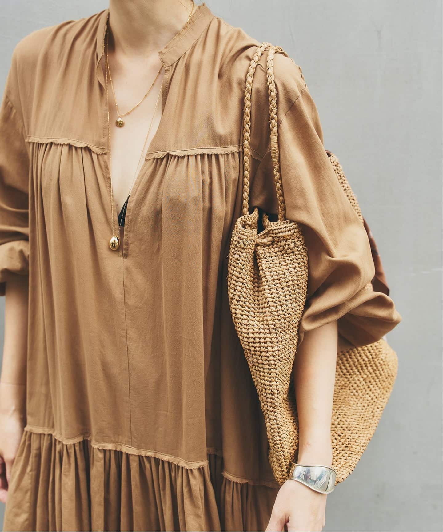 Cotton chiffon maxi ワンピース（ワンピース）｜Plage（プラージュ
