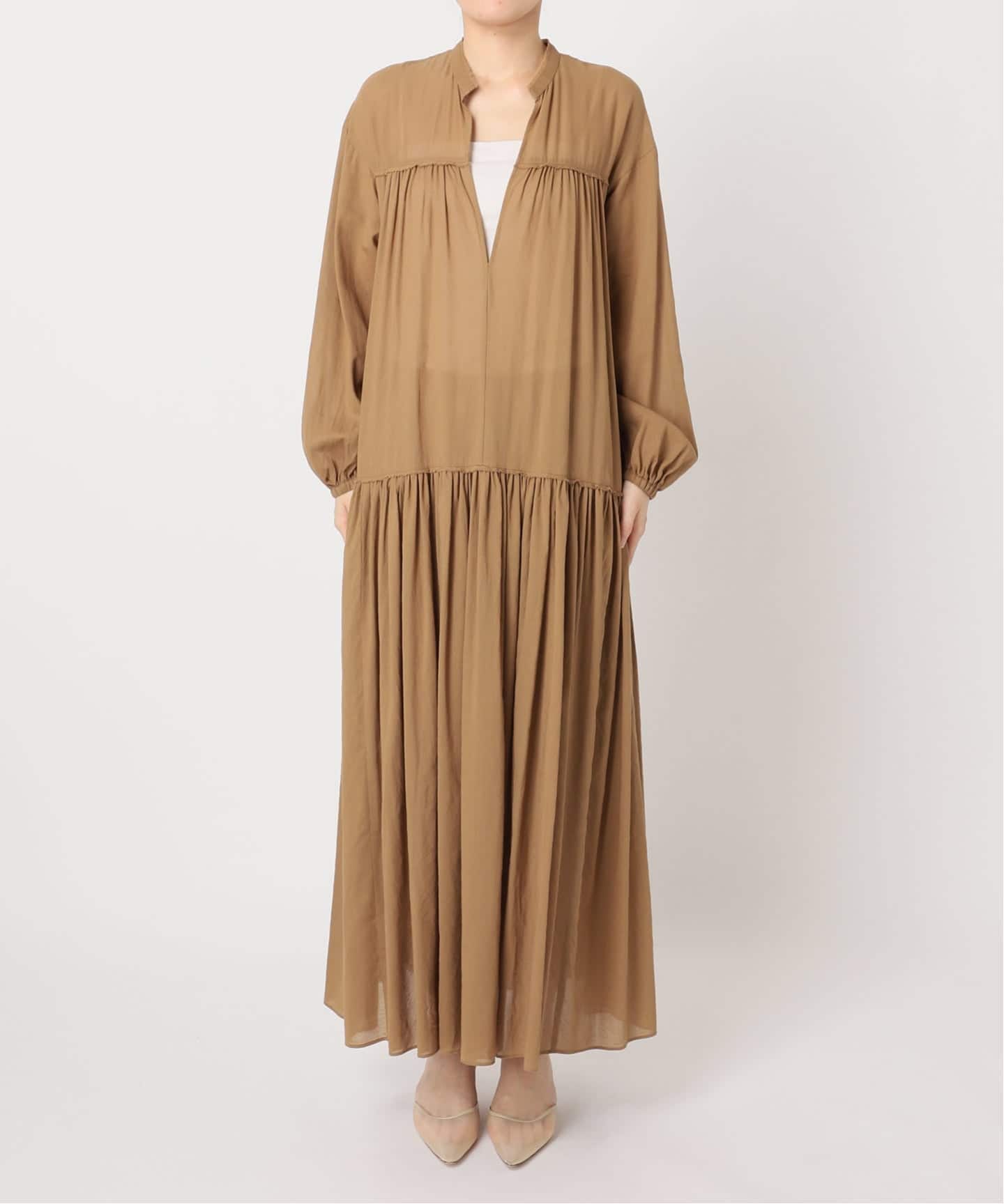 Cotton chiffon maxi ワンピース（ワンピース）｜Plage（プラージュ