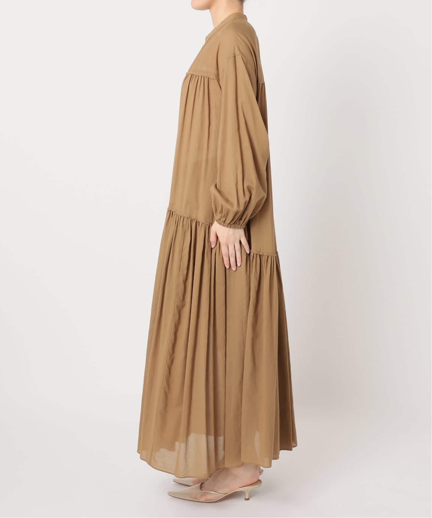 Plage Cotton chiffon maxi ワンピース Cotton chiffon maxi ワンピース（ワンピース）｜Plage（プラージュ
