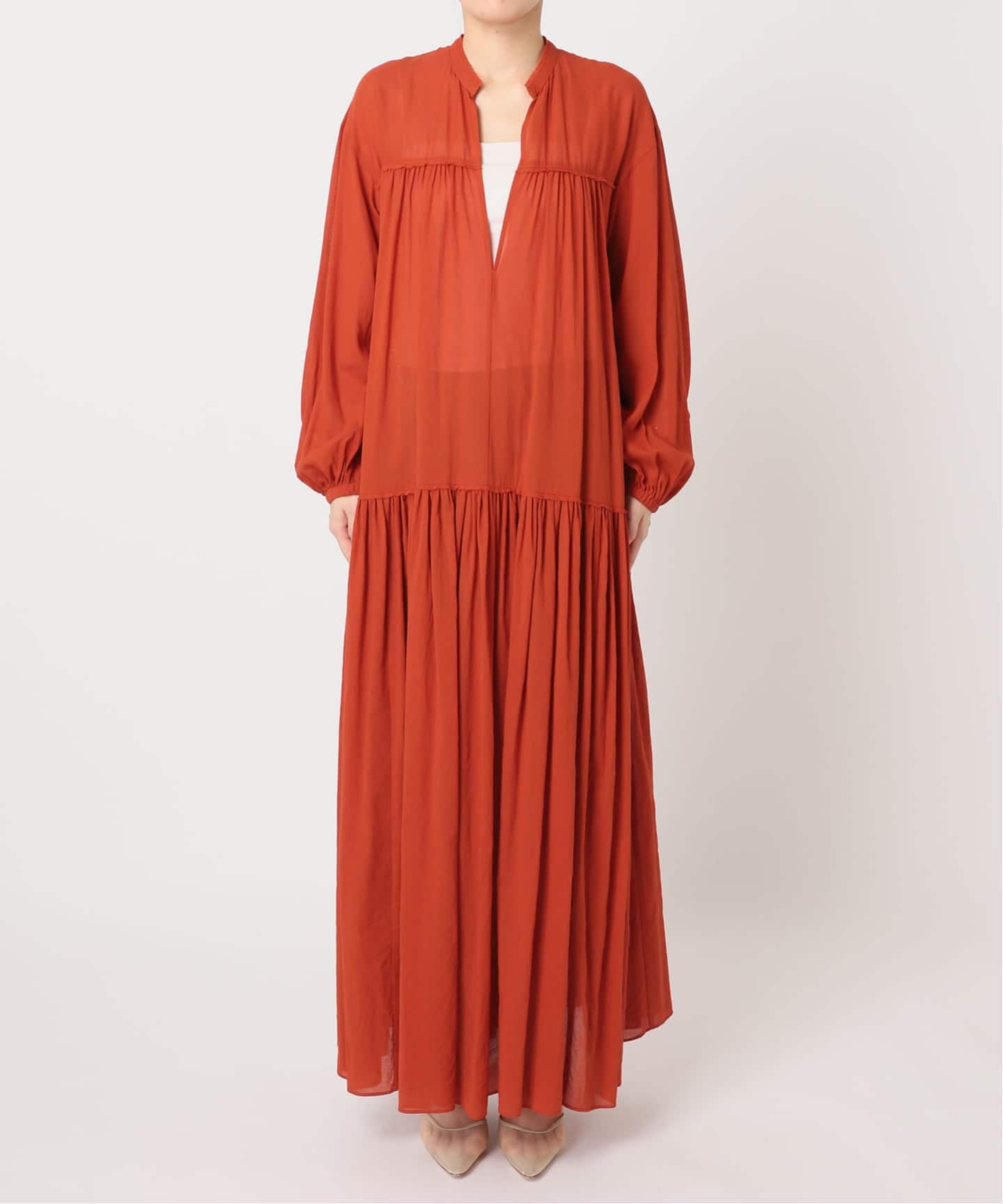 Cotton chiffon maxi ワンピース（ワンピース）｜Plage（プラージュ