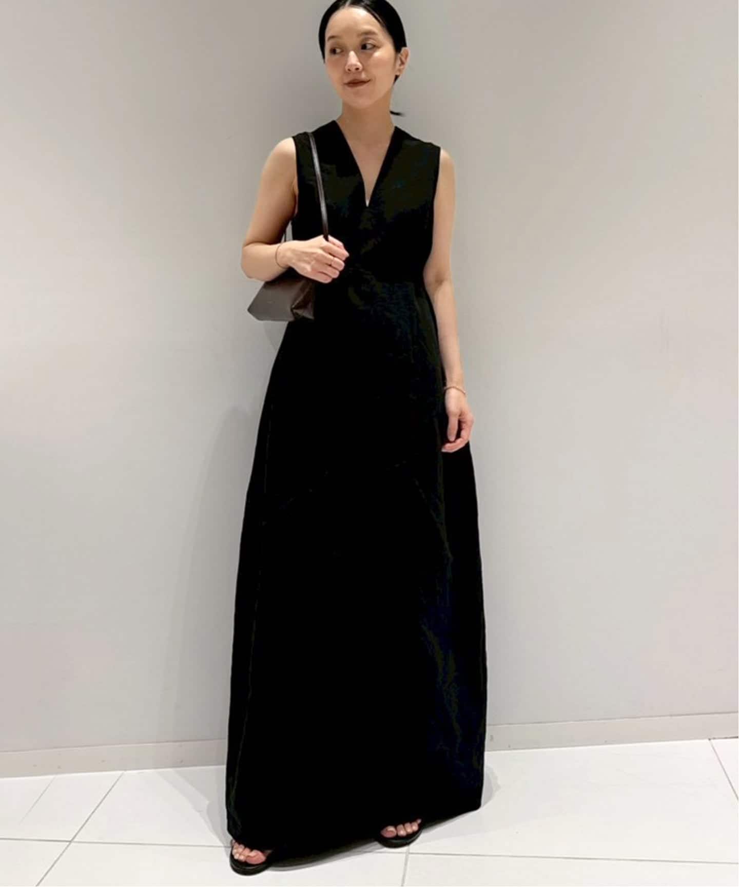 新品・タグ付■Plage プラージュ オールインワン ワンピース ブラック 六本木店・WEB限定》R'IAM PLAIN ワンピース（ワンピース）｜Plage