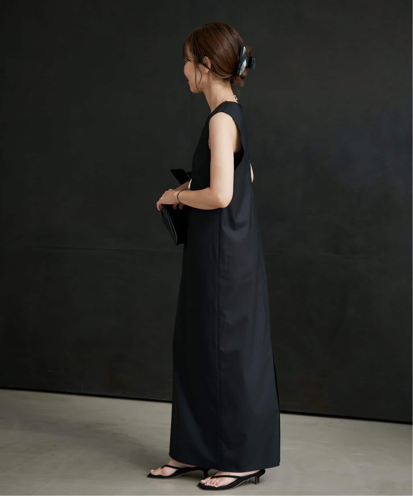 日曜限定価格【plage】R’IAM EMBROIDALY ワンピース　ブラック R'IAM WOOSTED ワンピース（ワンピース）｜Plage（プラージュ）の通販