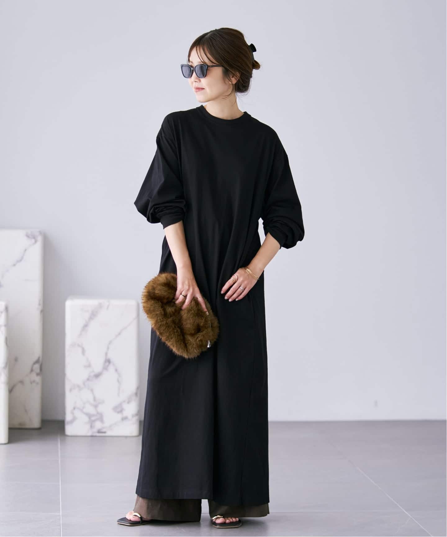 予約》CALUX / キャラクス 別注 MAXI JERSEY ワンピース（ワンピース