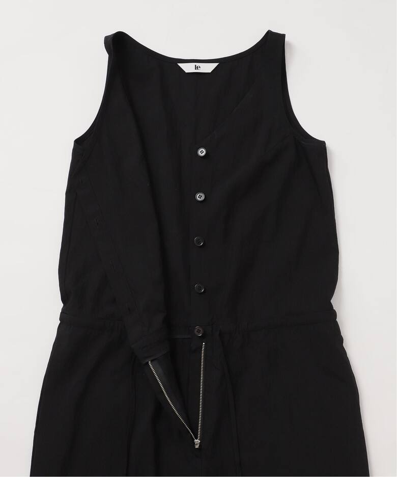 le / ル BUTTON SLEEVELESS ジャンプスーツ（サロペット 
