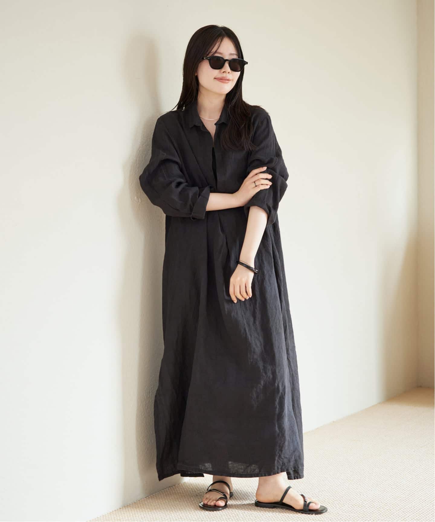 新品・タグ付■Plage プラージュ オールインワン ワンピース ブラック LES ATELIERS FRANCAIS DE CONFECTION 別注 SKIPPER ワンピース