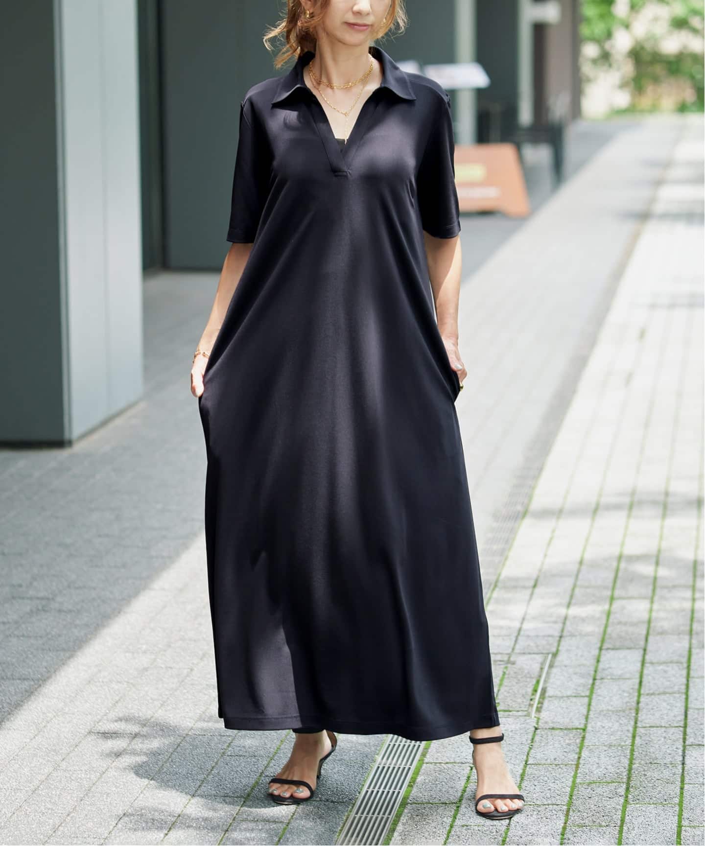 レモン　VERMEIL by iena ワンピース 40 シャツカラーワンピース（ワンピース）｜VERMEIL par iena