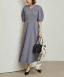 《予約》ラウンドスリーブワンピース