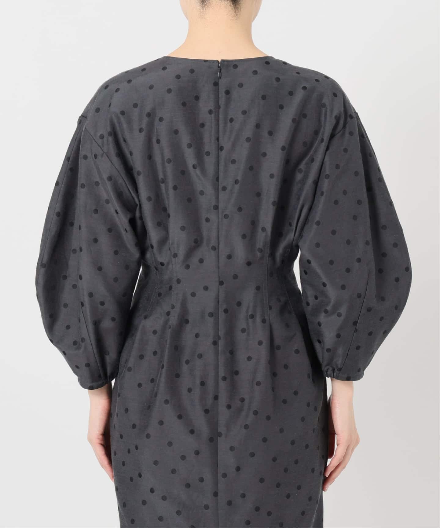 予約》DOTジャガード ウエストシェイプワンピース（ワンピース