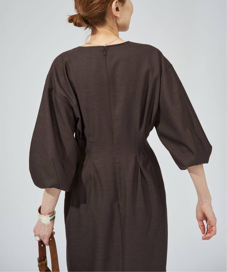 一部WEB限定》FLAXASA jewel ox ウエストシェイプワンピース 