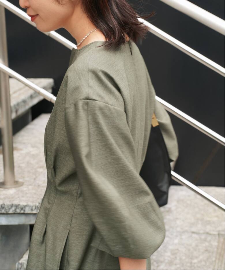 一部WEB限定》FLAXASA jewel ox ウエストシェイプワンピース 