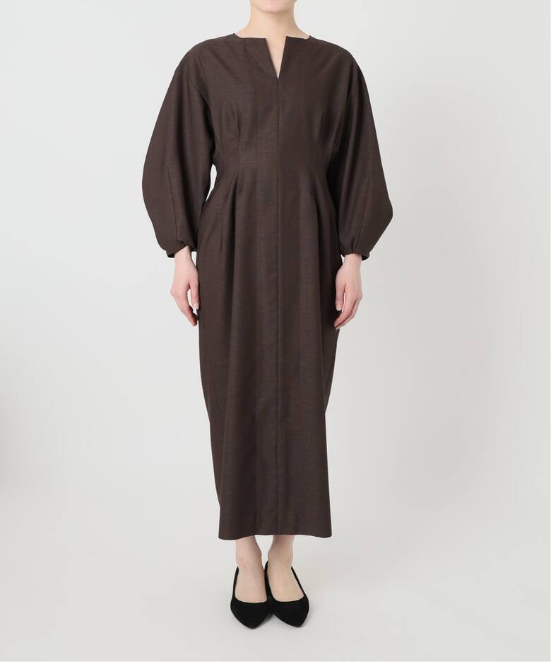 一部WEB限定》FLAXASA jewel ox ウエストシェイプワンピース 