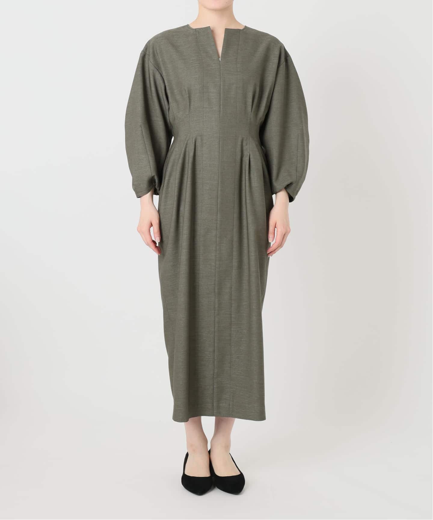 一部WEB限定》FLAXASA jewel ox ウエストシェイプワンピース