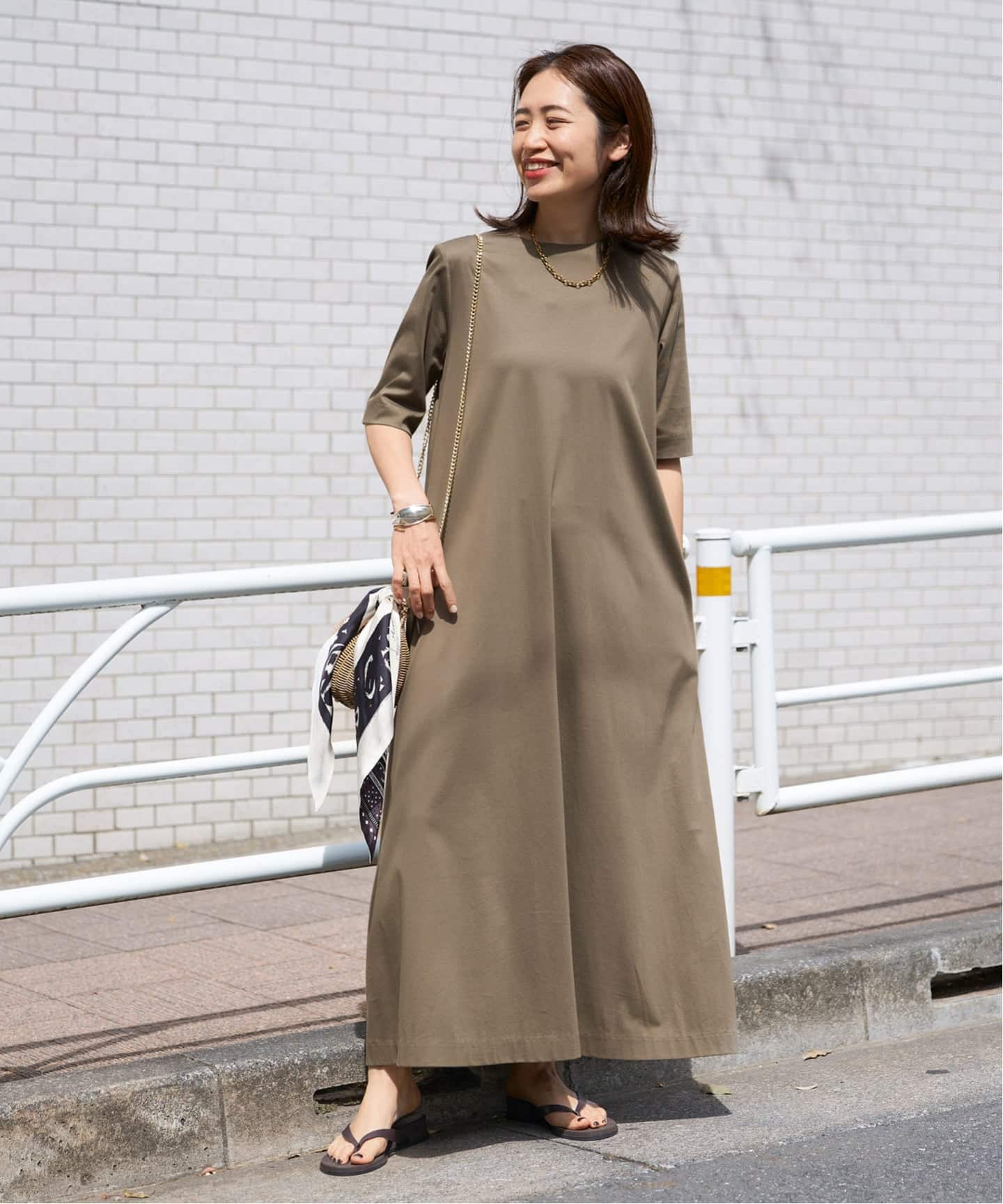 未使用✨25SS ヴェルメイユパーイエナ レーヨンシルクツイルワンピース 38 Smooth マキシワンピース（ワンピース）｜VERMEIL par iena