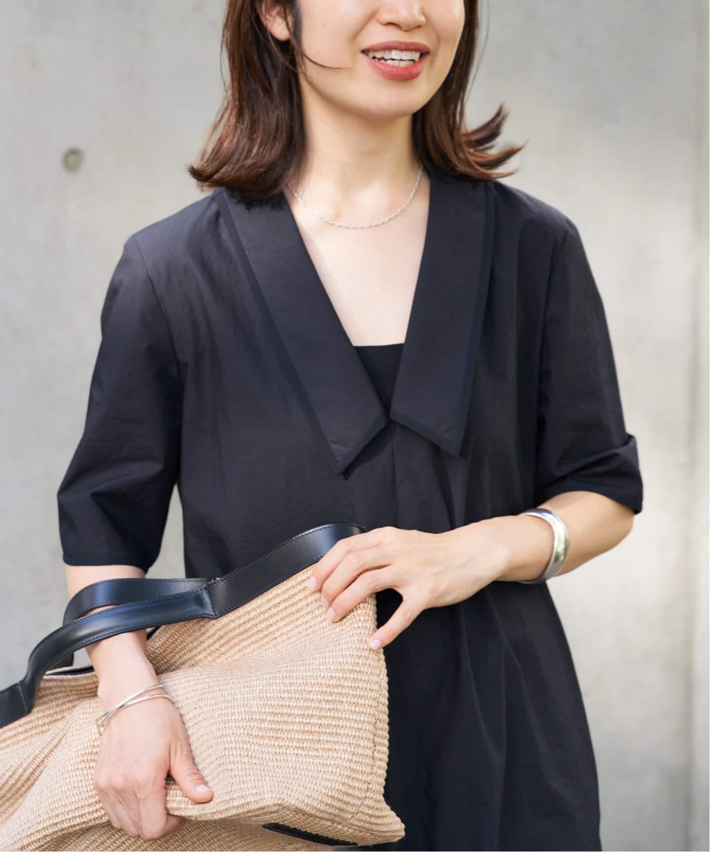 VERMEIL par iena vネック DRESS リネン Cotton Linen Flare Dress（ワンピース）｜VERMEIL par iena