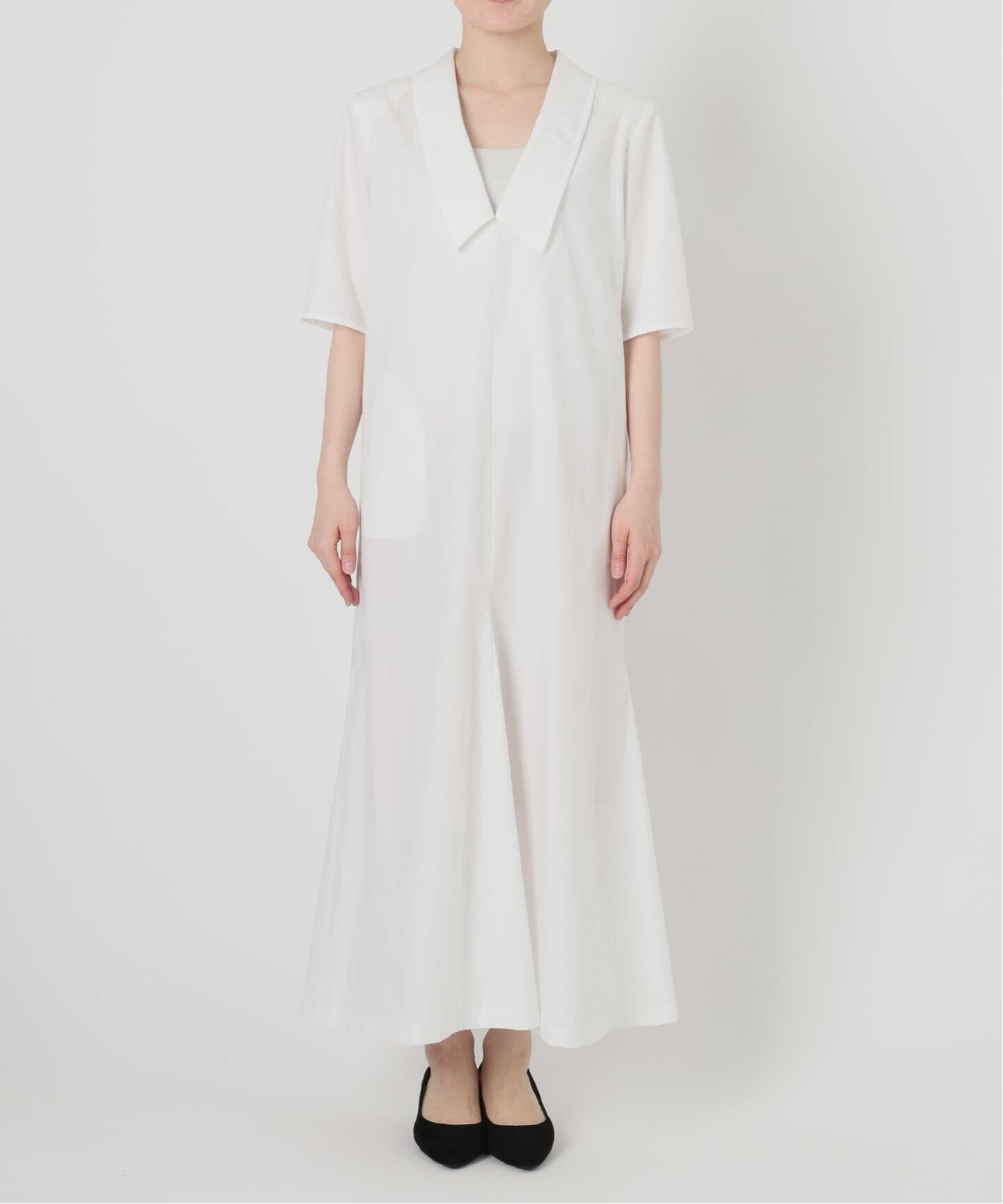 Cotton Linen Flare Dress（ワンピース）｜VERMEIL par iena