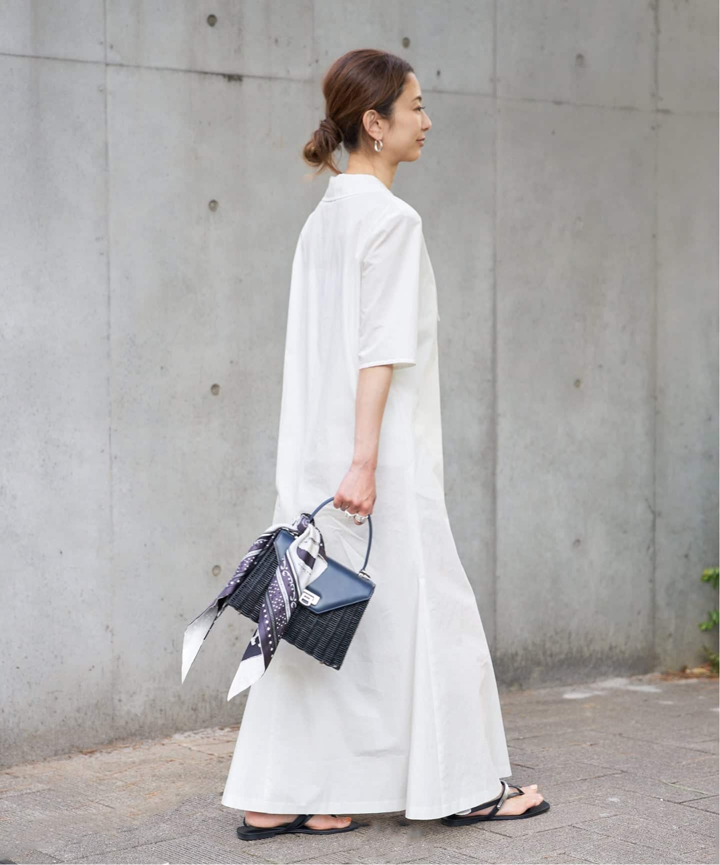 Cotton Linen Flare Dress（ワンピース）｜VERMEIL par iena