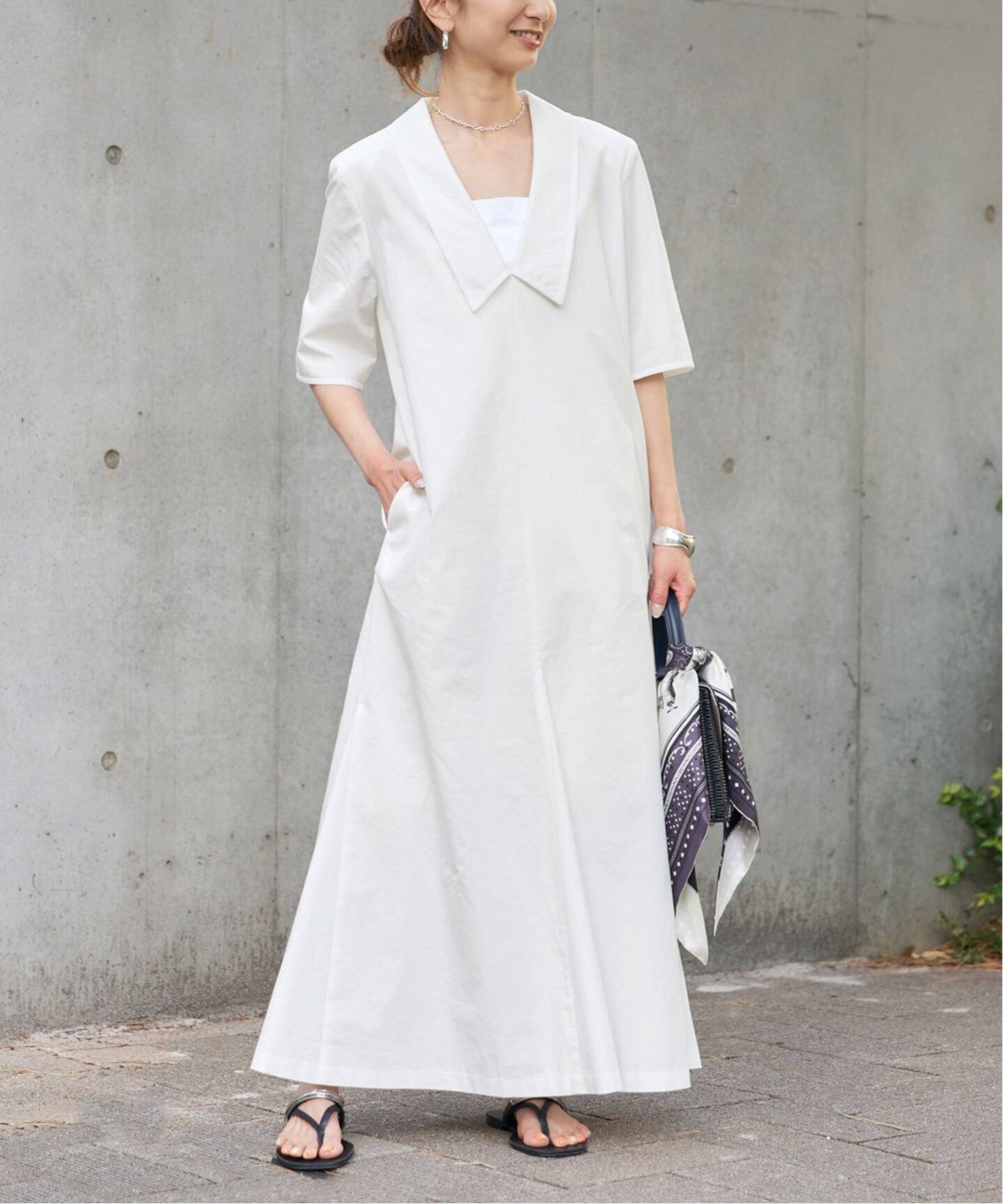 Cotton Linen Flare Dress（ワンピース）｜VERMEIL par iena 
