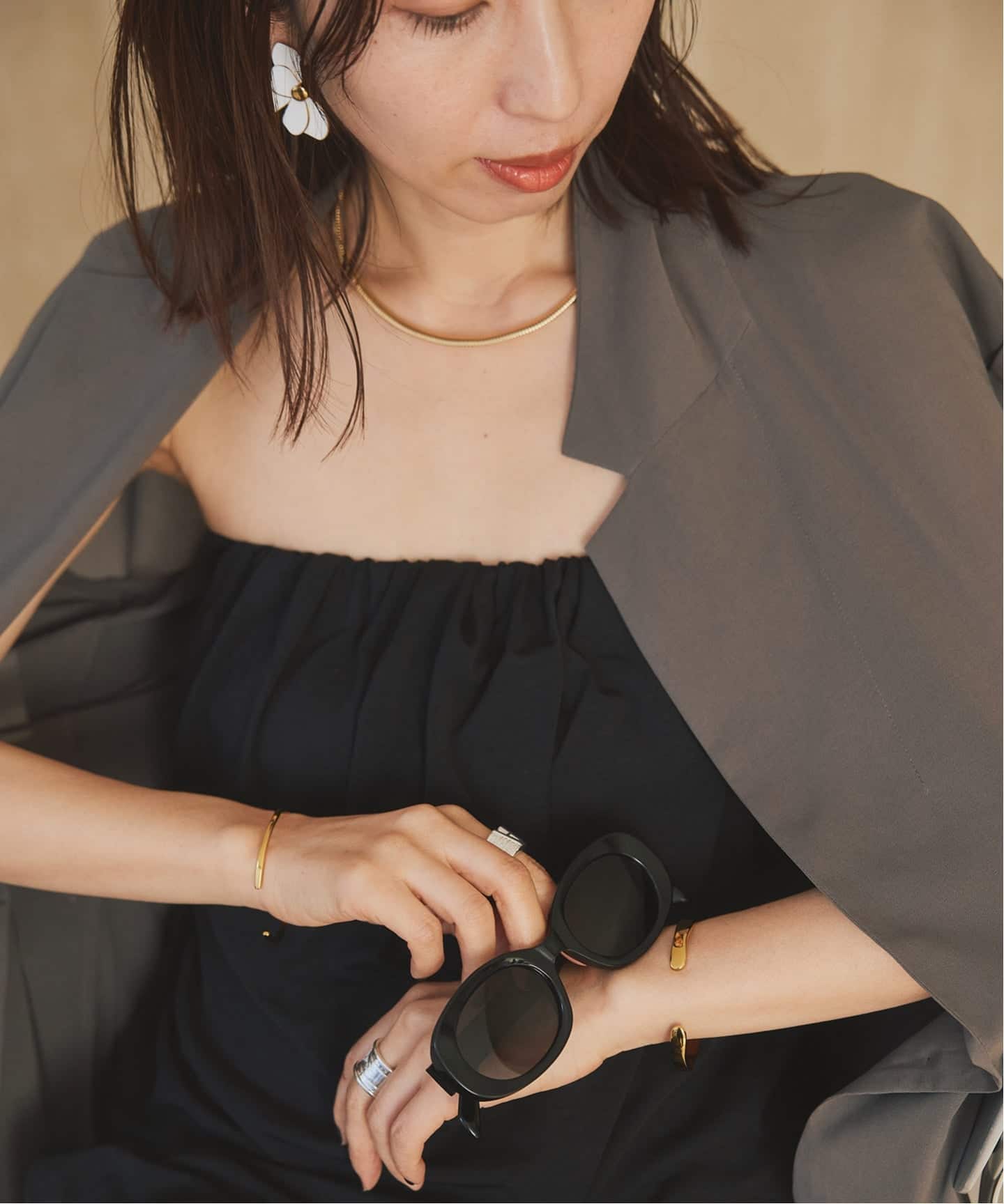 Drape Fit オールインワン（サロペット／オーバーオール）｜VERMEIL
