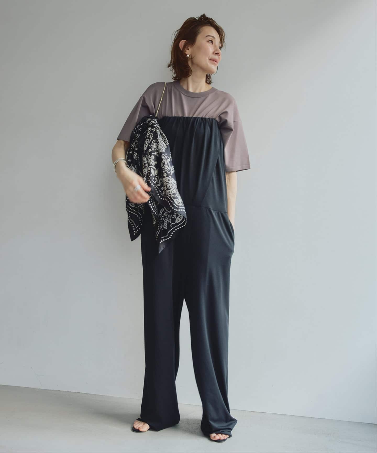 予約》Drape Fit オールインワン（サロペット／オーバーオール