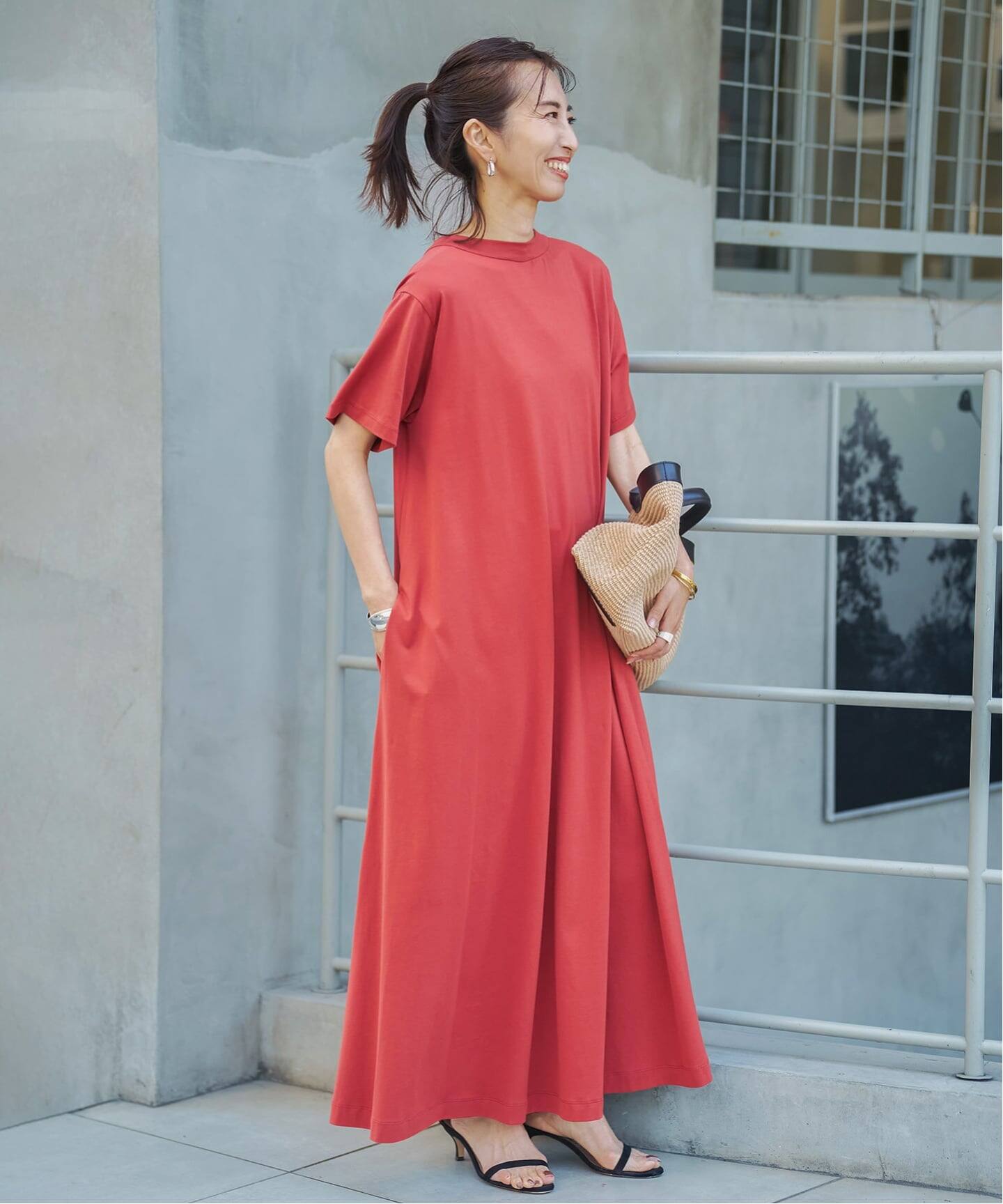 Tie-Neck Jersey Dress（ワンピース）｜VERMEIL par iena