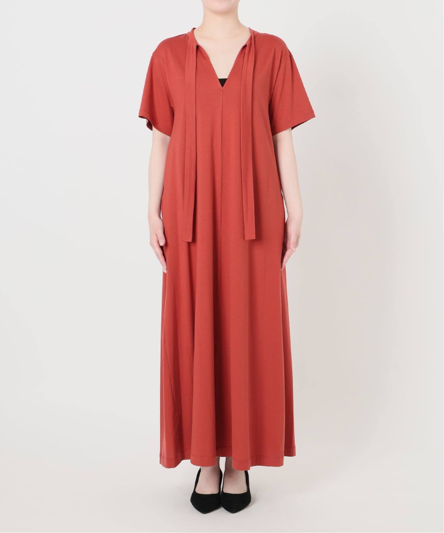 Tie-Neck Jersey Dress（ワンピース）｜VERMEIL par iena