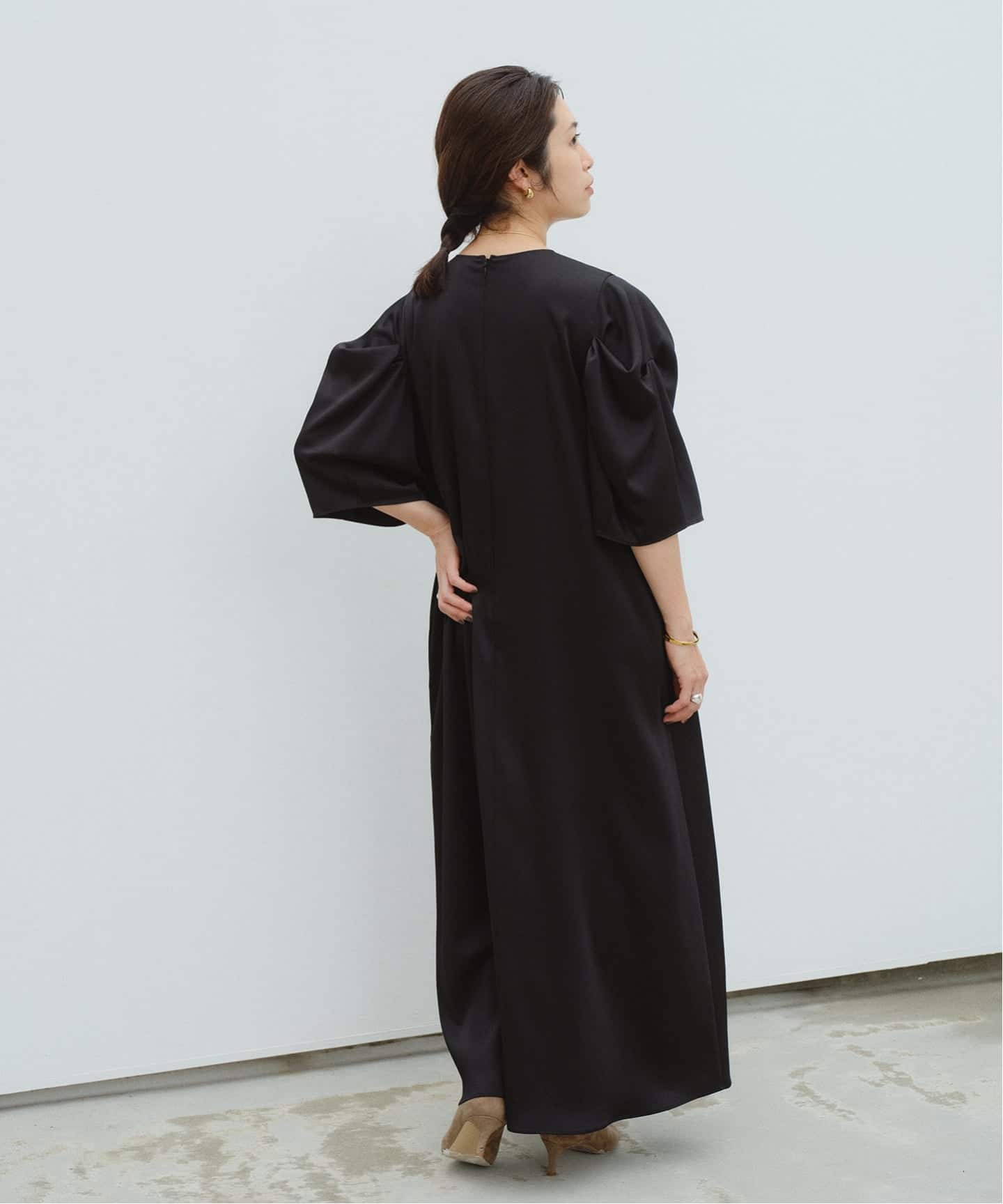 WEB限定》ハンマーサテンワンピース（ワンピース）｜VERMEIL par iena
